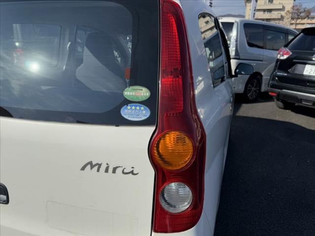 ミラ TX 禁煙車 車検整備付 後期 エアコン リモコンキー エアバッグ ABS ヘッドライトレベライザー(35枚目)