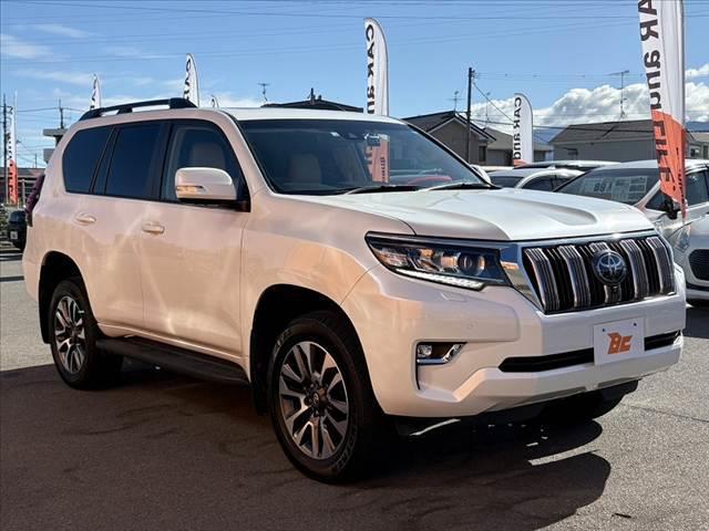 ランドクルーザープラド TX Lパッケージ 後期 車検整備付 禁煙車 SR Mナビ BSM 4WD ルーフレール 4WD 純正19インチAW セーフティセンス パーキングサポートブレーキ シートヒーター シートベンチレーション クルコン ステリ(8枚目)