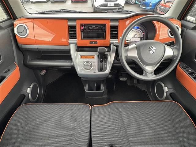 ハスラー Ｇ　ツートン　車検整備付　禁煙　エネチャージ　衝突軽減ブレーキ　プッシュスタート　スマートキーＸ２　電格ミラー　ＡＡＣ　シートヒーター　Ａストップ　シート下ＢＯＸ　ＣＤ　ＡＭ／ＦＭラジオ　アームレスト（2枚目）