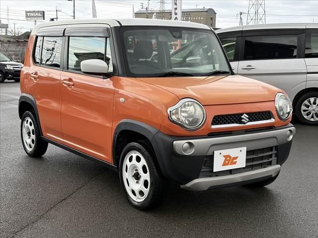 ハスラー Ｇ　ツートン　車検整備付　禁煙　エネチャージ　衝突軽減ブレーキ　プッシュスタート　スマートキーＸ２　電格ミラー　ＡＡＣ　シートヒーター　Ａストップ　シート下ＢＯＸ　ＣＤ　ＡＭ／ＦＭラジオ　アームレスト（8枚目）