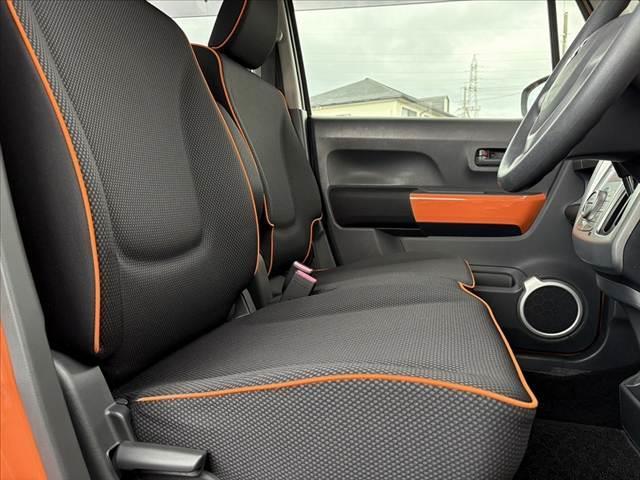 ハスラー Ｇ　ツートン　車検整備付　禁煙　エネチャージ　衝突軽減ブレーキ　プッシュスタート　スマートキーＸ２　電格ミラー　ＡＡＣ　シートヒーター　Ａストップ　シート下ＢＯＸ　ＣＤ　ＡＭ／ＦＭラジオ　アームレスト（16枚目）