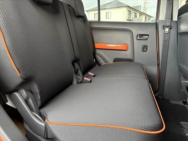 ハスラー Ｇ　ツートン　車検整備付　禁煙　エネチャージ　衝突軽減ブレーキ　プッシュスタート　スマートキーＸ２　電格ミラー　ＡＡＣ　シートヒーター　Ａストップ　シート下ＢＯＸ　ＣＤ　ＡＭ／ＦＭラジオ　アームレスト（18枚目）