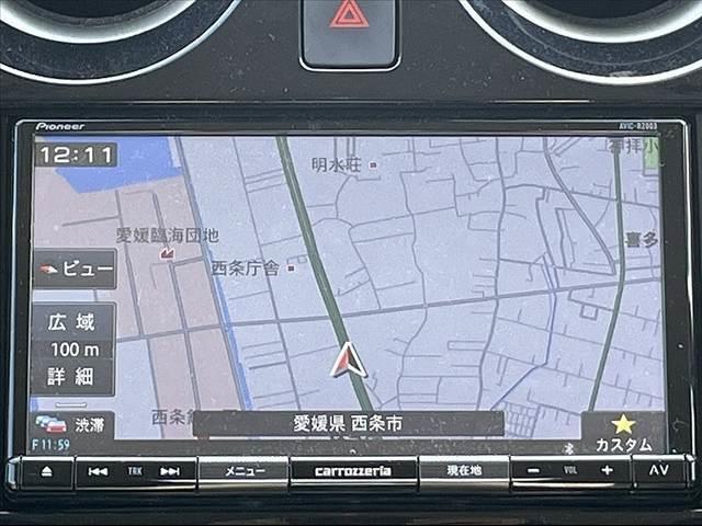 ノート ｅパワーＢ　後期　禁煙　車検整備付　社外ナビ　全方位　Ｄミラー　ドラレコ　ＢＴ　スマートキー×２　エマブレ　Ａライト　ハイビームアシスト　ＡＡＣ　ＡＢＳ　ＳＲＳ　電格　ＥＴＣ　Ｐスタート　Ｐガラス　Ｒワイパー（3枚目）