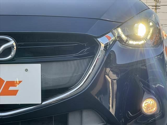 デミオ 13S Lパッケージ 車検整備付 禁煙車 純正ナビ HUD BT LED Aライト フォグ ステリモ ETC スマートキー×2 Pスタート ABS AAC 電格ミラー Aストップ 横滑り防止 衝突被害軽減ブレーキ Pガラス(35枚目)