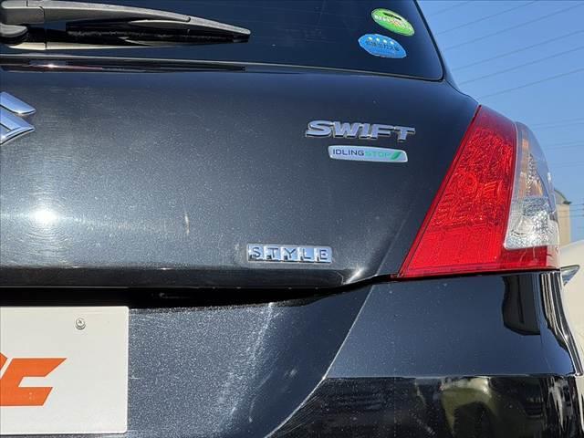 スイフト スタイル－ＤＪＥ　後期　社外ナビ　地デジ　ＢＴ　ＥＴＣ　ステリモ　クルコン　Ｐスタート　スマートキー　スペア　革巻きステア　シートヒーター　ＡＡＣ　純正１６インチＡＷ　横滑り防止　Ａストップ　ヘッドライトレベライザー（38枚目）
