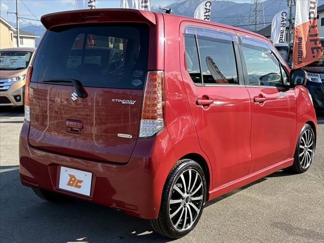 ワゴンＲスティングレー Ｔ　車検整備付　禁煙車　社外ナビ　フルセグＴＶ　ＢＴ　ＤＶＤ再生　ステリモ　パドルシフト　Ｐスタート　スマートキー　スペア　オートライト　社外１６インチＡＷ　ＡＡＣ　ターボ　Ａストップ　電格ミラー（15枚目）