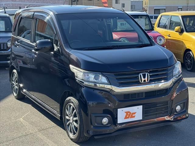 N-WGNカスタム G・ターボパッケージ 後期 純正HDDナビ 革シート Pシート シートヒーター Bモニター HID フォグ クルコン AW 革巻きステアリング AAC Pスタート VSC TRC 電動格納ドアミラー リアアンダースポイラー(8枚目)