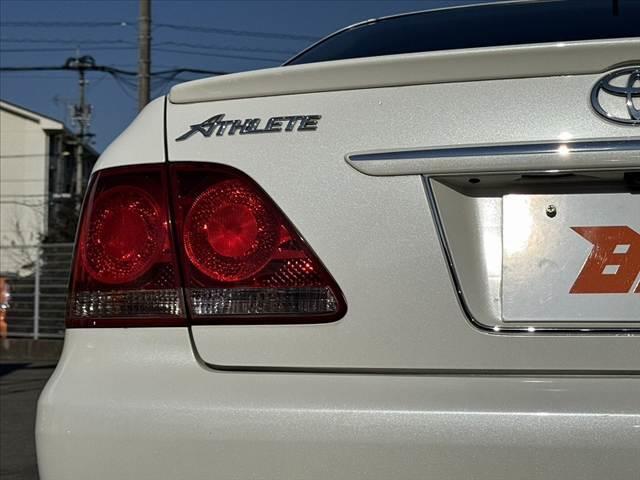 クラウン アスリート　後期　純正ＨＤＤナビ　革シート　Ｐシート　シートヒーター　Ｂモニター　ＨＩＤ　フォグ　クルコン　ＡＷ　革巻きステアリング　ＡＡＣ　Ｐスタート　ＶＳＣ　ＴＲＣ　電動格納ドアミラー　リアアンダースポイラー（36枚目）