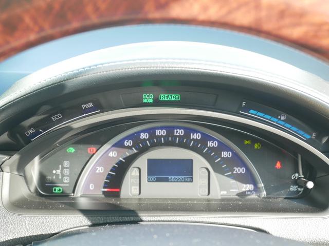 SAI G メーカーオプションナビ バックモニター ETC プッシュスタート HIDヘッドライト シートメモリー オートエアコン パワーシート スペアタイヤ スマートキー 三角表示板付き(11枚目)