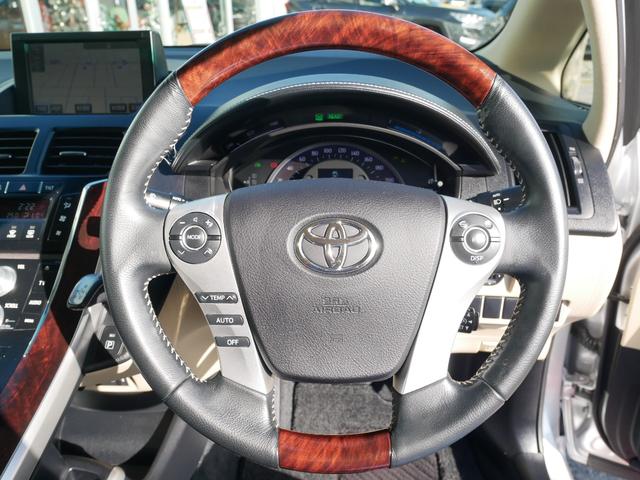 SAI G メーカーオプションナビ バックモニター ETC プッシュスタート HIDヘッドライト シートメモリー オートエアコン パワーシート スペアタイヤ スマートキー 三角表示板付き(26枚目)