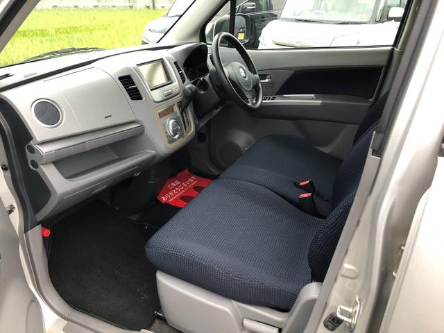 ワゴンR FTリミテッド インタークーラーターボ CVT ナビ TV バックモニターカメラ 社外アルミホイール エアロ フォグランプ スマートキー オートエアコン ベンチシート(12枚目)