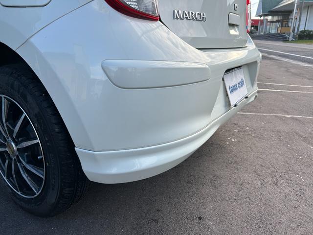 マーチ 12S Vパッケージ 電動格納ミラー 純正エアロ 社外アルミホイール 社外ナビ フルセグ/DVD/Bluetooth ETC フォグランプ(9枚目)