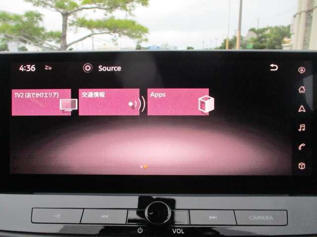 ＡＭ・ＦＭラジオ、地デジＴＶ、Ｂｌｕｅｔｏｏｔｈ、Ａｐｐｌｅ　Ｃａｒ　Ｐｌａｙが搭載されております。