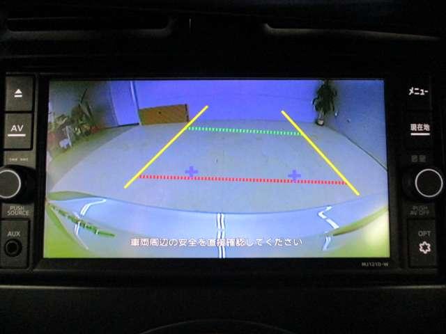 バックカメラ装備済なので車庫入れが苦手な方も映像サポートでラクラク駐車できます