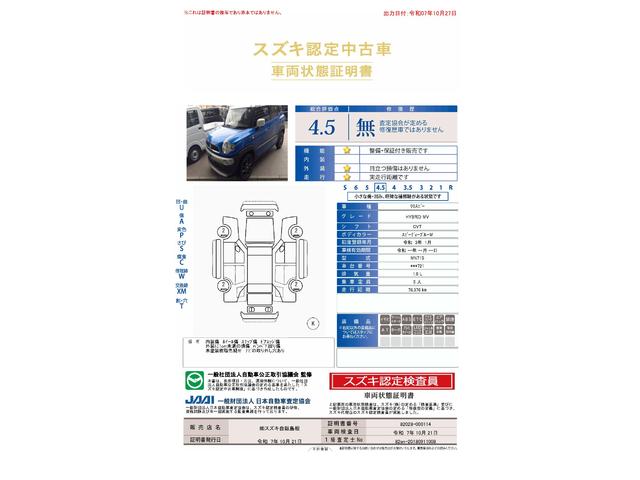 車両状態評価書