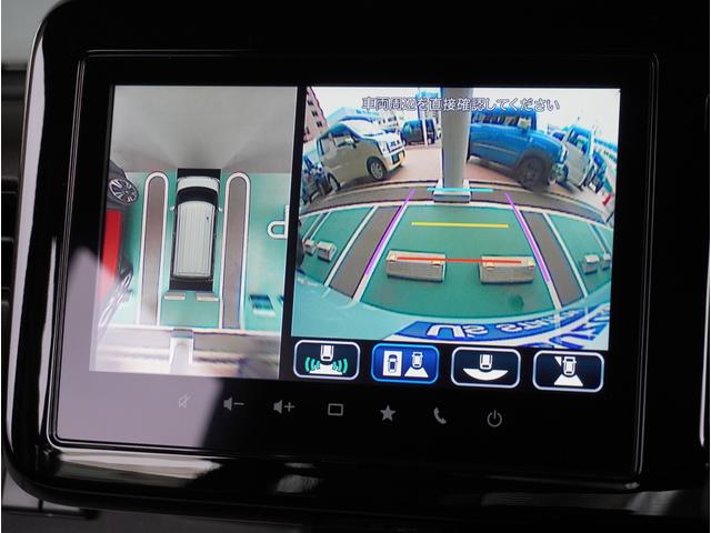 スペーシア ＨＹＢＲＩＤ　Ｘ　全方位カメラ　ナビ　両側電動スライドドア　全方位カメラ　ナビ　両側電動スライドドア　リアパーキングセンサー　シートヒーター　プッシュスタート　スマートキー　Ｂｌｕｅｔｏｏｔｈ　オートライト　衝突被害軽減　アイドリングストップ　横滑り防止機能（4枚目）