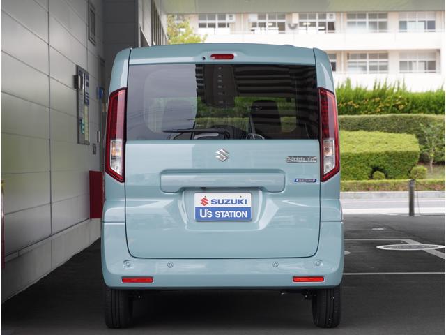 スペーシア ＨＹＢＲＩＤ　Ｘ　全方位カメラ　ナビ　両側電動スライドドア　全方位カメラ　ナビ　両側電動スライドドア　リアパーキングセンサー　シートヒーター　プッシュスタート　スマートキー　Ｂｌｕｅｔｏｏｔｈ　オートライト　衝突被害軽減　アイドリングストップ　横滑り防止機能（10枚目）