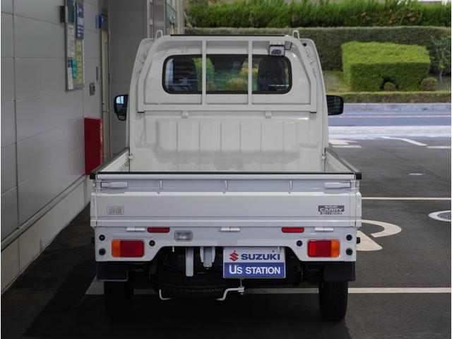 キャリイトラック KCエアコン・パワステ農繁 4WD オートマ 荷台作業灯 4WD オートマ リアパーキングセンサー 荷台作業灯 3方開 キーレスエントリー AMFMラジオ オートライト 衝突被害軽減システム アイドリングストップ 横滑り防止機能 衝突安全ボディ(10枚目)