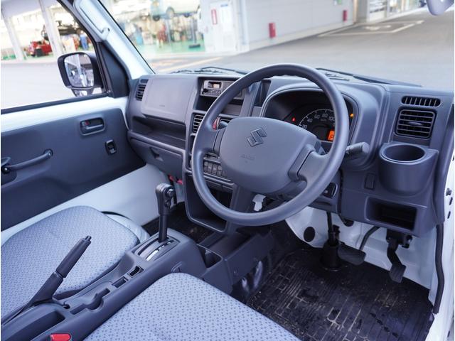 キャリイトラック KCエアコン・パワステ農繁 4WD オートマ 荷台作業灯 4WD オートマ リアパーキングセンサー 荷台作業灯 3方開 キーレスエントリー AMFMラジオ オートライト 衝突被害軽減システム アイドリングストップ 横滑り防止機能 衝突安全ボディ(38枚目)