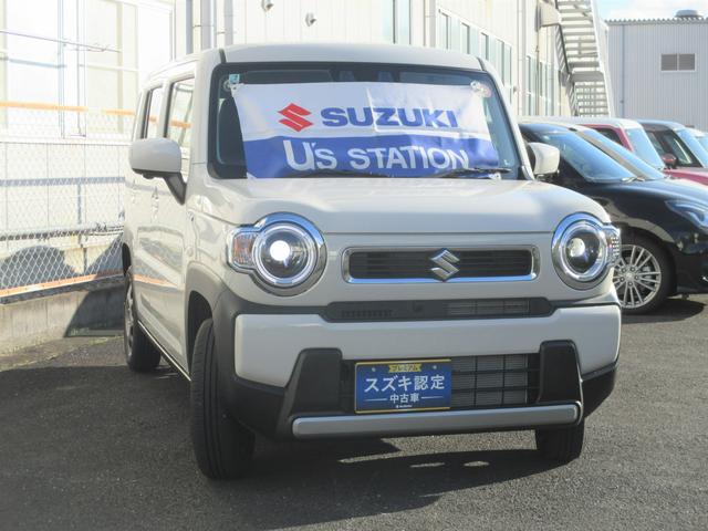 ハスラー ＨＹＢＲＩＤ　Ｇターボ　３型　全方位カメラ　ナビ　コネクト　全方位カメラ　９インチ純正ナビ　スズキコネクト対応通信機装着車　アイドリングストップ　ＬＥＤヘッドランプ　両席シートヒーター　衝突被害軽減ブレーキ　後退時ブレーキサポート（2枚目）