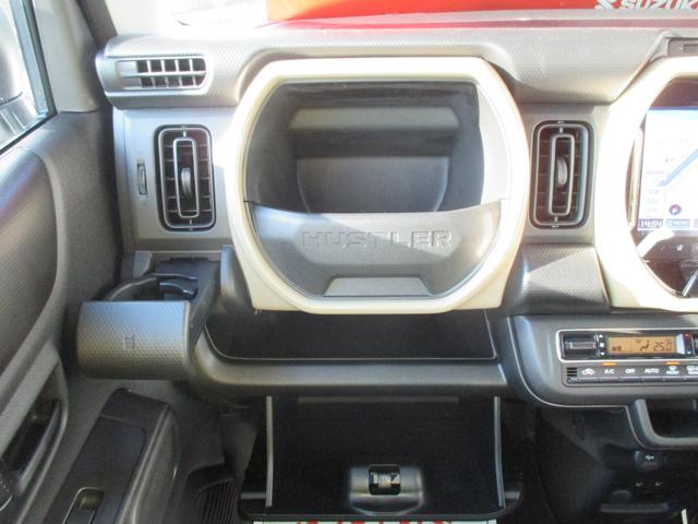 ハスラー ＨＹＢＲＩＤ　Ｇターボ　３型　全方位カメラ　ナビ　コネクト　全方位カメラ　９インチ純正ナビ　スズキコネクト対応通信機装着車　アイドリングストップ　ＬＥＤヘッドランプ　両席シートヒーター　衝突被害軽減ブレーキ　後退時ブレーキサポート（25枚目）