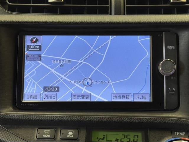 アクア G フルセグ内蔵メモリーナビ DVD再生 Bluetooth バックモニター ETC スマートキー イモビライザー ワンオーナー 整備記録簿 横滑り防止装置 ABS オートエアコン デュアルエアバッグ(9枚目)