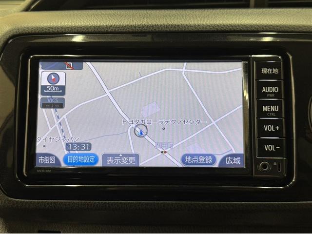 ヴィッツ F セーフティーエディションII 衝突被害軽減ブレーキ ナビ ワンセグ Bluetooth ETC バックモニター 先進ライト 車線逸脱警報 スマートキー マニュアルエアコン CD再生 横滑り防止装置 盗難防止装置(10枚目)