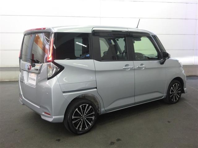 ルーミー カスタムG-T 助手席エアバック 両側オートスライドドア スマートキープッシュスタート LEDライト 1オーナー 横滑り防止機能 クルコン 点検記録簿 ETC付 アルミホイール キーレス DVD ドラレコ ナビ&TV(4枚目)