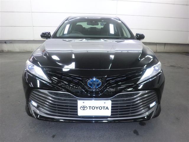 カムリ Ｇレザーパッケージ　衝突被害軽減　ＤＶＤプレーヤー　定期点検記録簿　ＬＥＤランプ　ナビＴＶ　横滑り防止　本革シート　電動シート　イモビライザー　エアバッグ　キーフリー　メモリ－ナビ　オートクルーズ　ＡＢＳ　オートエアコン（2枚目）