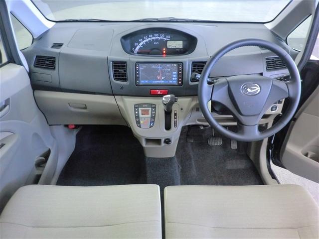 ムーヴ Ｘリミテッド　ＡＣ　アイストップ　ＴＶナビ　キーレス　ワンセグテレビ　助手席エアバッグ　ＡＷ　パワステ　ベンチシート　１オーナー　ＡＢＳ　エアバック　メモリーナビ　インテリキー　パワーウィンドゥ　メンテナンスノート（6枚目）