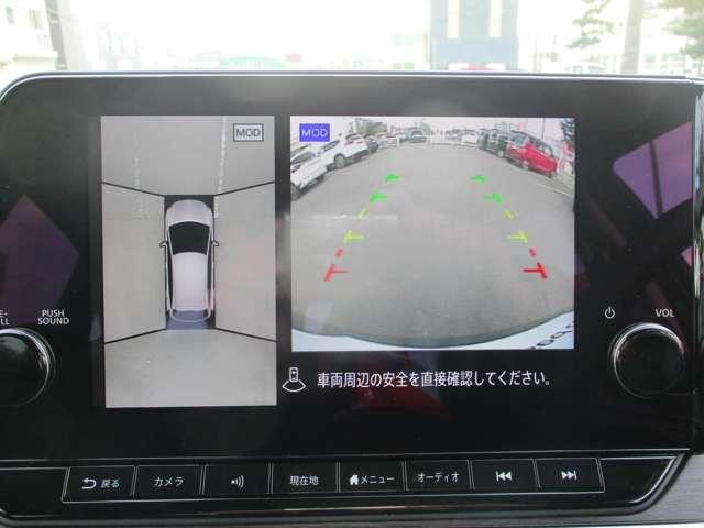 オーラ 1.2 G FOUR レザーエディション 4WD 試乗車UP アラウンドビューモニター SOS(6枚目)