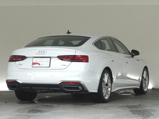 Ａ５スポーツバック ４０ＴＤＩクワトロ　Ｓライン　認定中古車　ワンオーナー　パークアシストパッケージ　アウディプレセンスリア　サラウンドビューカメラ　アダプティブクルーズコントロール　レーンアシスト　オートマチックテールゲート（5枚目）