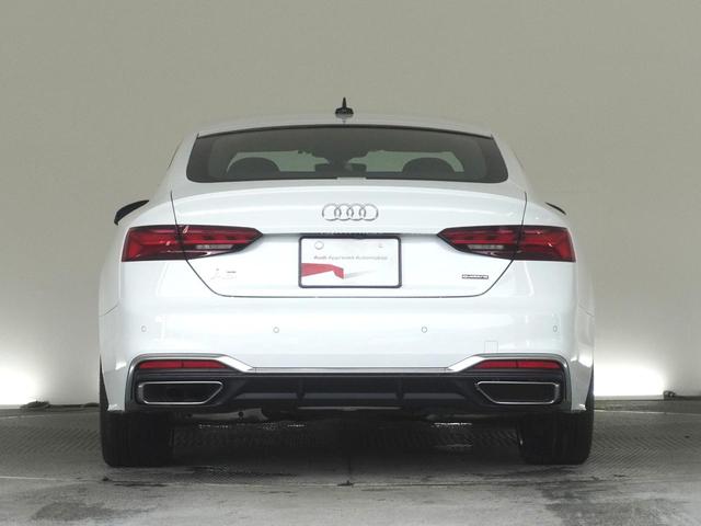 Ａ５スポーツバック ４０ＴＤＩクワトロ　Ｓライン　認定中古車　ワンオーナー　パークアシストパッケージ　アウディプレセンスリア　サラウンドビューカメラ　アダプティブクルーズコントロール　レーンアシスト　オートマチックテールゲート（6枚目）