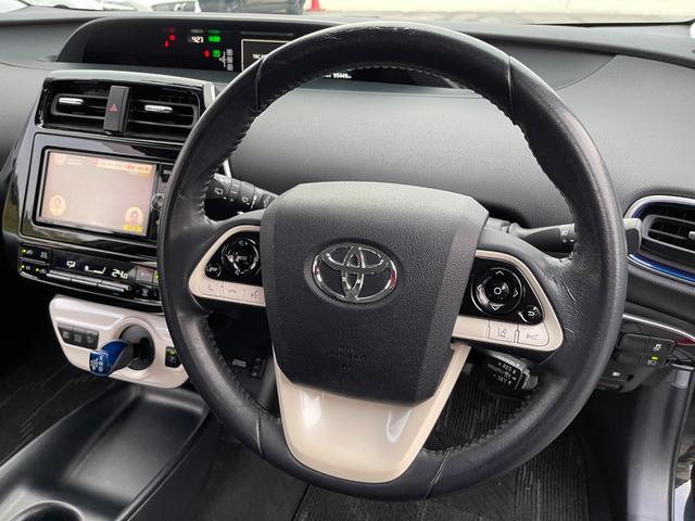 プリウス Ｓツーリングセレクション　ディーラーナビ　フルセグＴＶ　バックモニター　レーダークルコン　ドライブレコーダー　ＬＥＤヘッドライト　オートライト　ブラック合皮シート　プリクラッシュ　快適温熱シート　純正１７インチアルミホイール（49枚目）