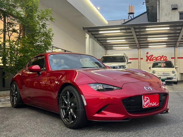 ロードスターＲＦ ＲＳ　アップル保証　ワンオーナー　禁煙車　６速ＭＴ　　純正ナビ　フルセグテレビ　バックカメラ　ＢＯＳＥサウンド　シートヒーター　社外サス　ＢＳＭ　純正１７インチアルミ　スマートキー　プッシュスタート（5枚目）