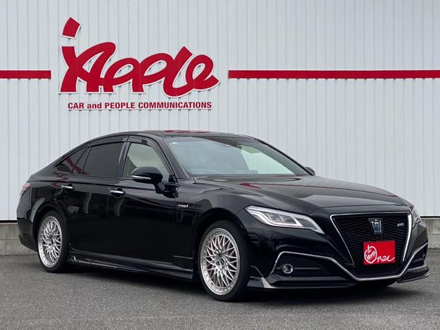 クラウンハイブリッド ＲＳアドバンス　メーカーナビ　禁煙車　フルセグＴＶ　バックカメラ　ムーンルーフ　社外１９ＡＷ　３眼ＬＥＤ　ＢＳＭ　ＡＣＣ　ＨＵＤ　カードキー　パワーシート　ＡＣ１００Ｖ　パドルシフト　オートハイビーム　プリクラッシュ（6枚目）