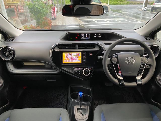 アクア Ｓ　純正ナビ　禁煙車　フルセグＴＶ　バックカメラ　クルコン　オートハイビーム　スマートキー　プッシュスタート　ＴＶキャンセラー　ＥＴＣ　プリクラッシュ　クリアランスソナー　社外アルミ　フロアマット（50枚目）