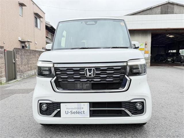 N-BOXカスタム ターボ 元当社試乗車 1オナ 衝突被害軽減 フロントカメラ サイドカメラ 禁煙 ベンチシート キーフリー Pセンサー ESC パワステ DVD再生 両席エアバック サイドエアバッグ ターボ車 スマキー Bカメ(13枚目)