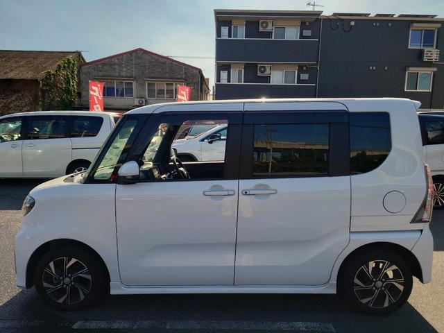 タント カスタムＸセレクション　両側電動スライドドア／７インチＳＤナビ／フルセグ／Ｂｌｕｅｔｏｏｔｈ＆ＵＳＢ接続／バックカメラ／ＥＴＣ／ブレーキサポート／レーンキーピング／前席シートヒーター／スマートキー２本／ワンオーナー（6枚目）