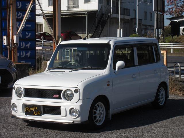 アルトラパン ＳＳ　後期型　５速ＭＴ　フジツボマフラー　テイクオフブローオフバルブ　ゼロ１０００チャンバー　社外アルミホイール（30枚目）