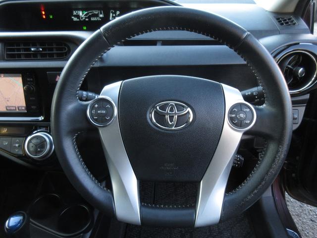 アクア Ｇ　中期型　純正ＳＤナビ　ブルートゥースオーディオ　地デジフルセグＴＶ　ドラレコ　ＥＴＣ　バックカメラ　スマートキー　クルコン　シートヒーター　社外１５インチＡＷ　衝突被害軽減ブレーキ　ワンオーナー（20枚目）