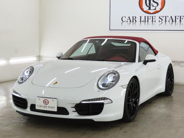 ９１１ ９１１カレラＳ　カブリオレ　★ユーザー買取車★レッドオールレザーインテリア　パワークラフト可変式マフラー　ビルシュタイン車高調　赤幌２０２１年３月新品交換済　外２０ＡＷ　外ＨＤＤナビ　フルセグＴＶ　Ｂカメ　中古並行　保証付　禁煙（3枚目）