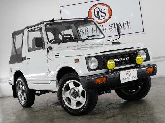 ジムニー CC 後付けパワーステアリング(純正流用) 純正オプションフォグライト 防錆施工済み(ノックスドール) BesTop幌 モモステアリング シートカバー 1型グリル JA11V用アルミホイール Tベルト交換済(32枚目)