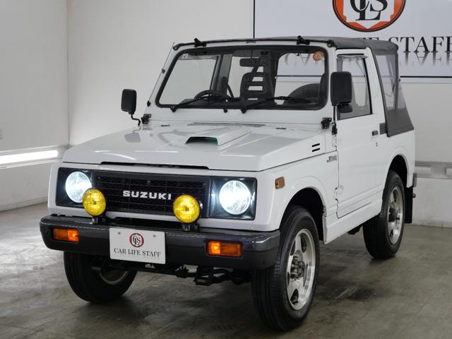 ジムニー CC 後付けパワーステアリング(純正流用) 純正オプションフォグライト 防錆施工済み(ノックスドール) BesTop幌 モモステアリング シートカバー 1型グリル JA11V用アルミホイール Tベルト交換済(38枚目)