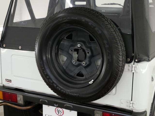 ジムニー CC 後付けパワーステアリング(純正流用) 純正オプションフォグライト 防錆施工済み(ノックスドール) BesTop幌 モモステアリング シートカバー 1型グリル JA11V用アルミホイール Tベルト交換済(47枚目)