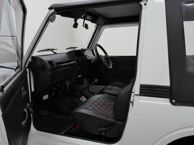 ジムニー CC 後付けパワーステアリング(純正流用) 純正オプションフォグライト 防錆施工済み(ノックスドール) BesTop幌 モモステアリング シートカバー 1型グリル JA11V用アルミホイール Tベルト交換済(67枚目)