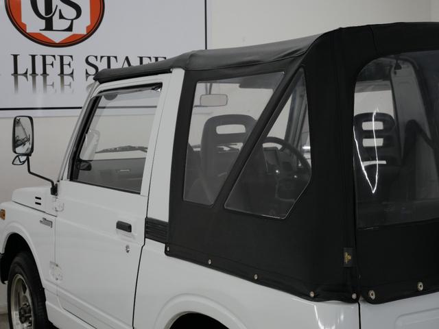 ジムニー CC 後付けパワーステアリング(純正流用) 純正オプションフォグライト 防錆施工済み(ノックスドール) BesTop幌 モモステアリング シートカバー 1型グリル JA11V用アルミホイール Tベルト交換済(80枚目)