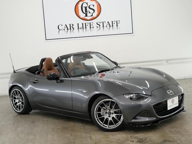 ロードスター Sスペシャルパッケージ マツダスピードエアロパーツ リアスポイラー HKSハイパーマックス車高調 HKSマフラー ENKEI17インチアルミホイール シートカバー スマートキー 1年保証付き 禁煙車 ワンオーナー車 記録簿(6枚目)