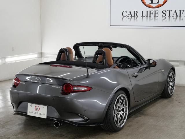 ロードスター Sスペシャルパッケージ マツダスピードエアロパーツ リアスポイラー HKSハイパーマックス車高調 HKSマフラー ENKEI17インチアルミホイール シートカバー スマートキー 1年保証付き 禁煙車 ワンオーナー車 記録簿(13枚目)