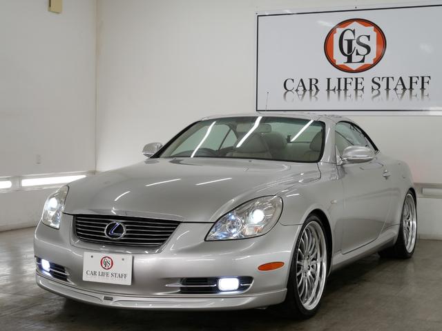 SC SC430 LXモードフロントスポイラー WORK20インチアルミホイール 社外バネローダウン 純正リアスポイラー マークレビンソン バックモニター フルセグTV 電動オープン 1年保証付き 禁煙車 保証書(48枚目)